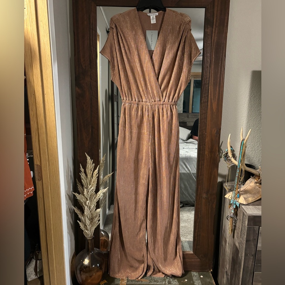 Elegant Champagne Jumpsuit / Romper